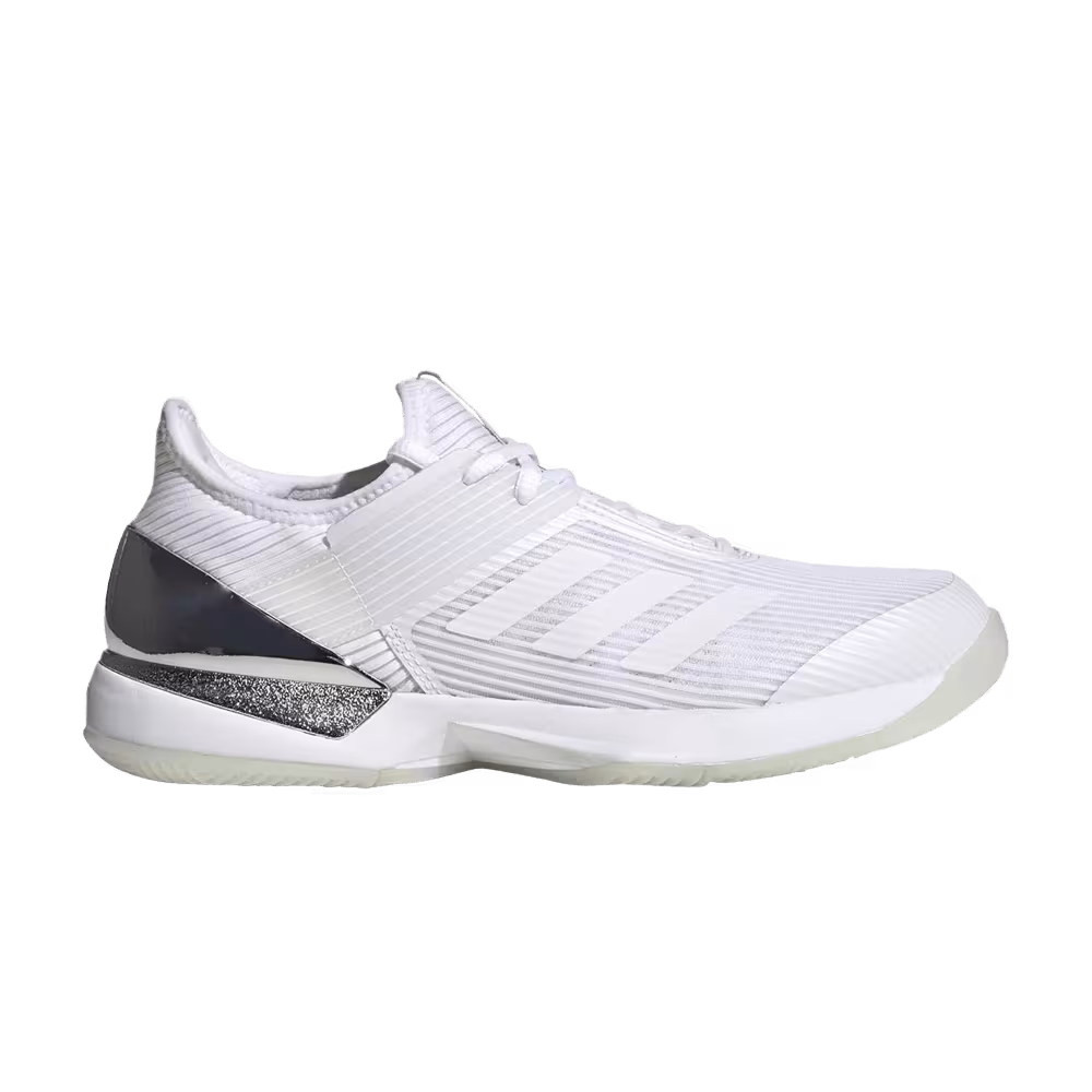 adidas Women's Adizero Ubersonic 3 HC White Matte Silver