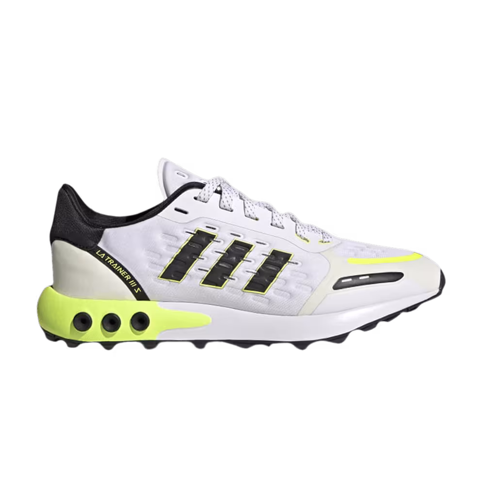 Adidas Women's LA Trainer 3 White Solar Yellow