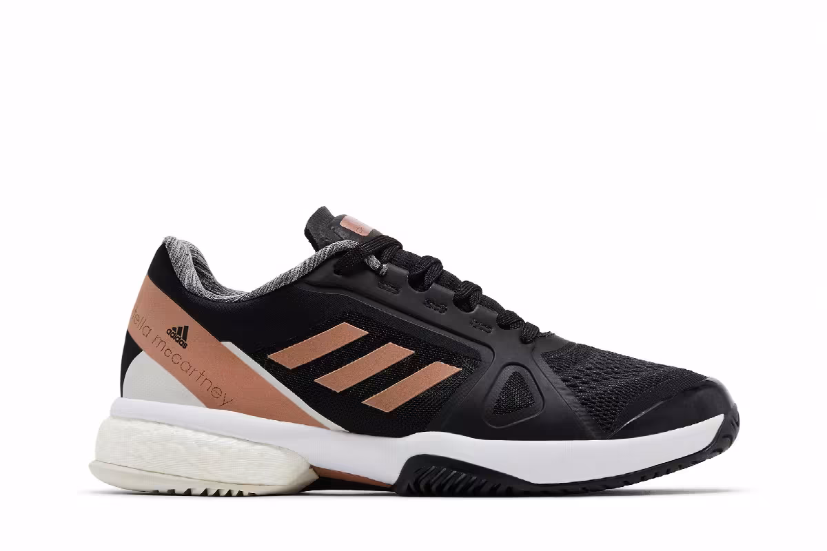 Stella McCartney x adidas Women's Barricade Boost Black Copper Metallic, view 2