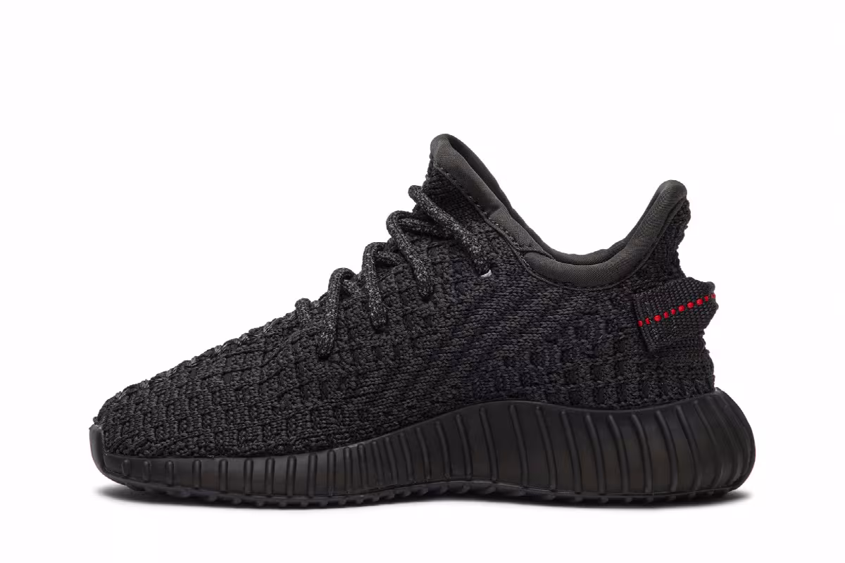 adidas Yeezy Boost 350 V2 Infant Black Non-Reflective, view 4