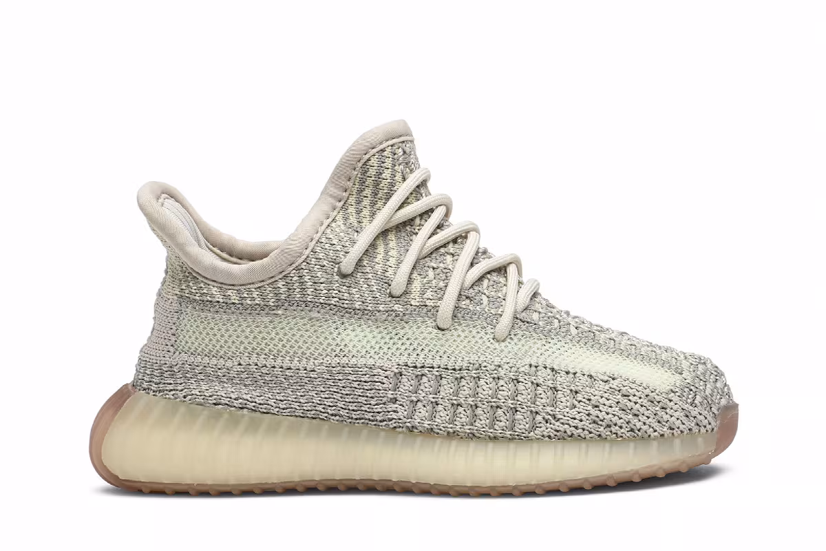 adidas Yeezy Boost 350 V2 Infant Citrin Non-Reflective, view 2