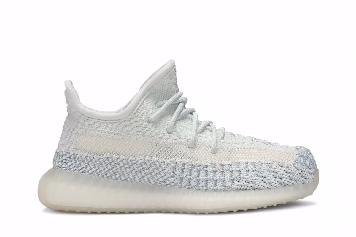 adidas Yeezy Boost 350 V2 Infant Cloud White Non-Reflective, view 2