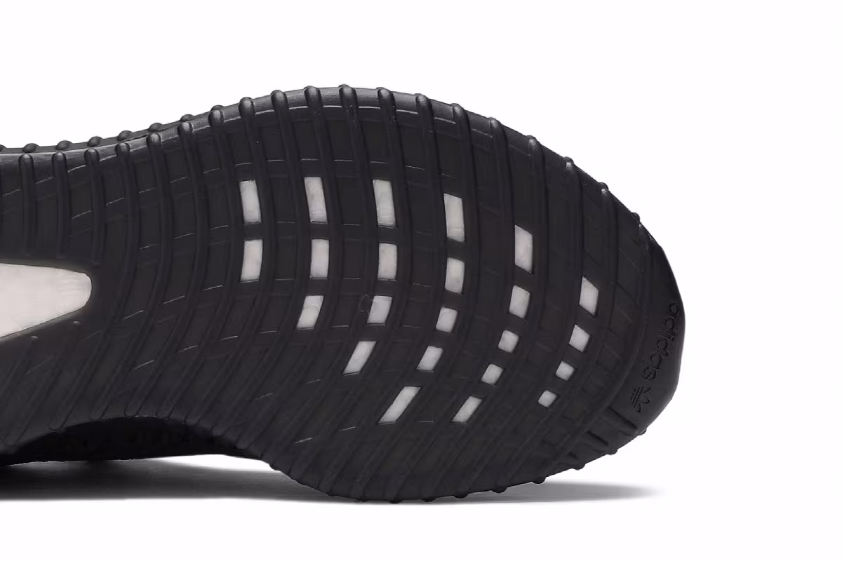 adidas Yeezy Boost 350 V2 Kids Black Non-Reflective, view 6