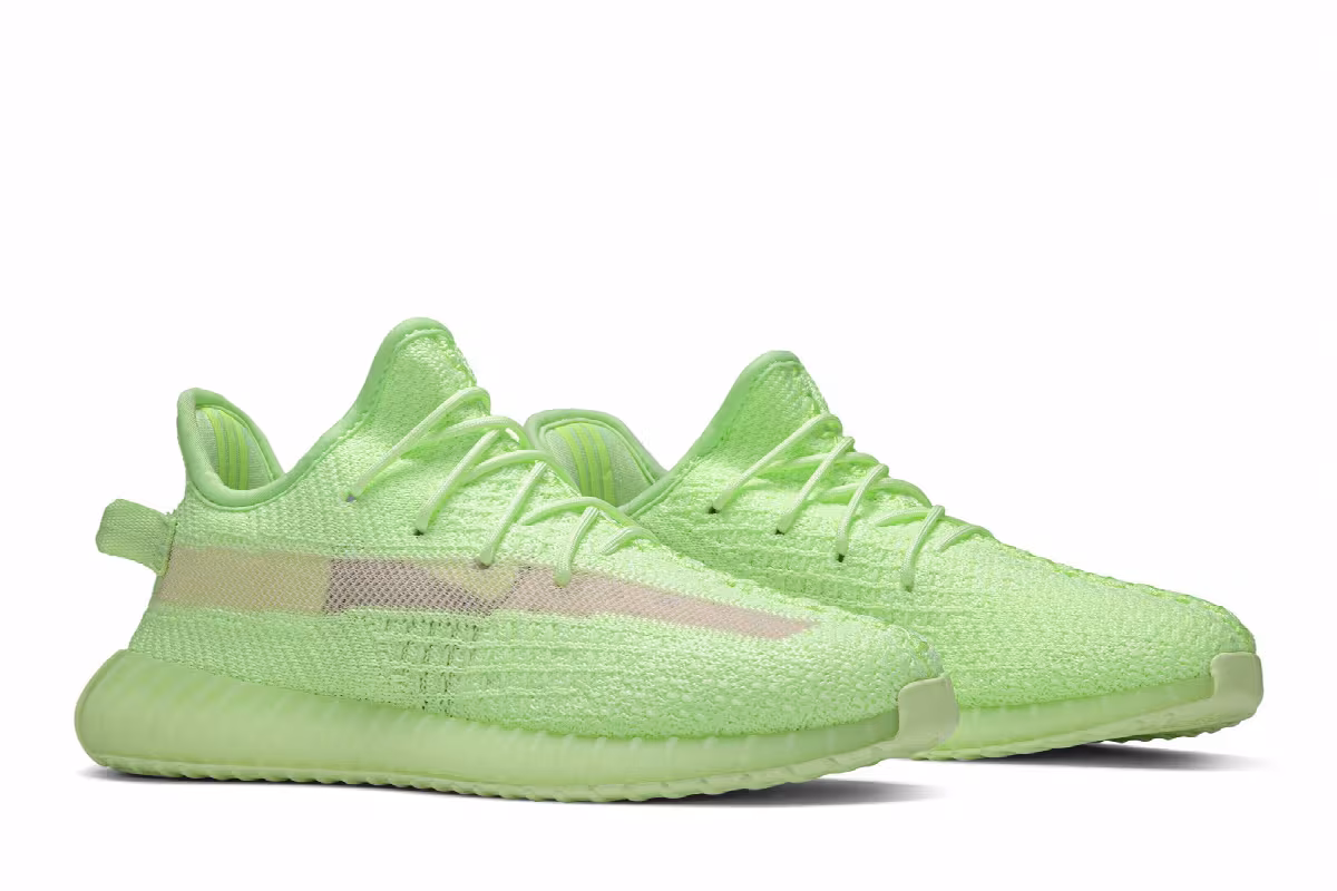 Adidas Yeezy Boost 350 V2 GID Kids Glow, view 9