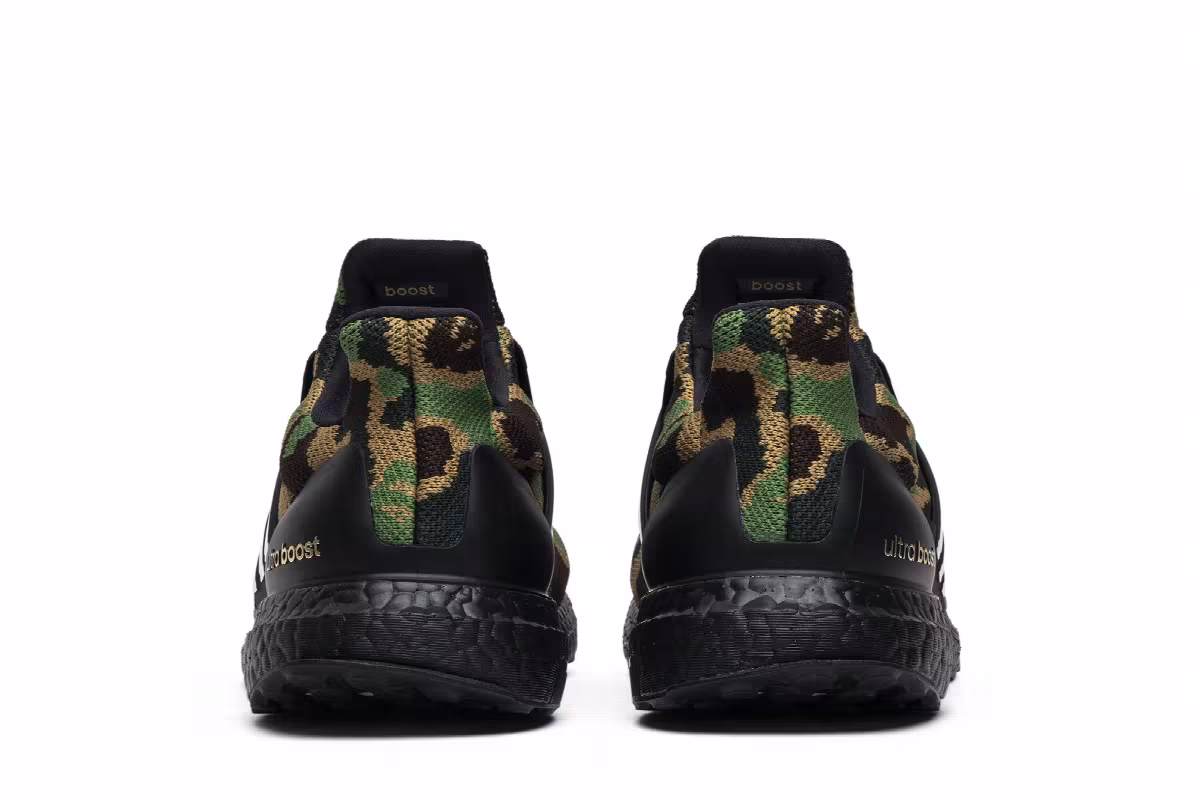 A Bathing Ape x adidas UltraBoost 4.0 Green Camo, view 7