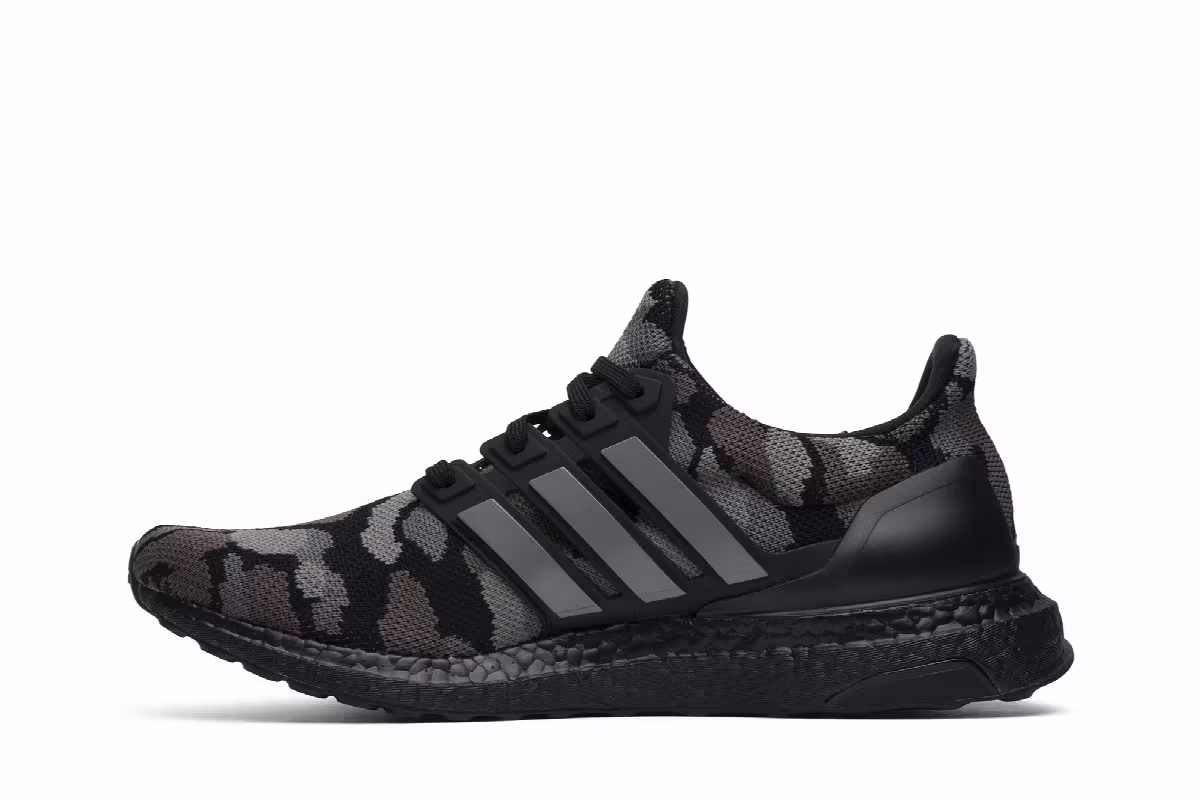 A Bathing Ape x adidas UltraBoost 4.0 Black Camo, view 4