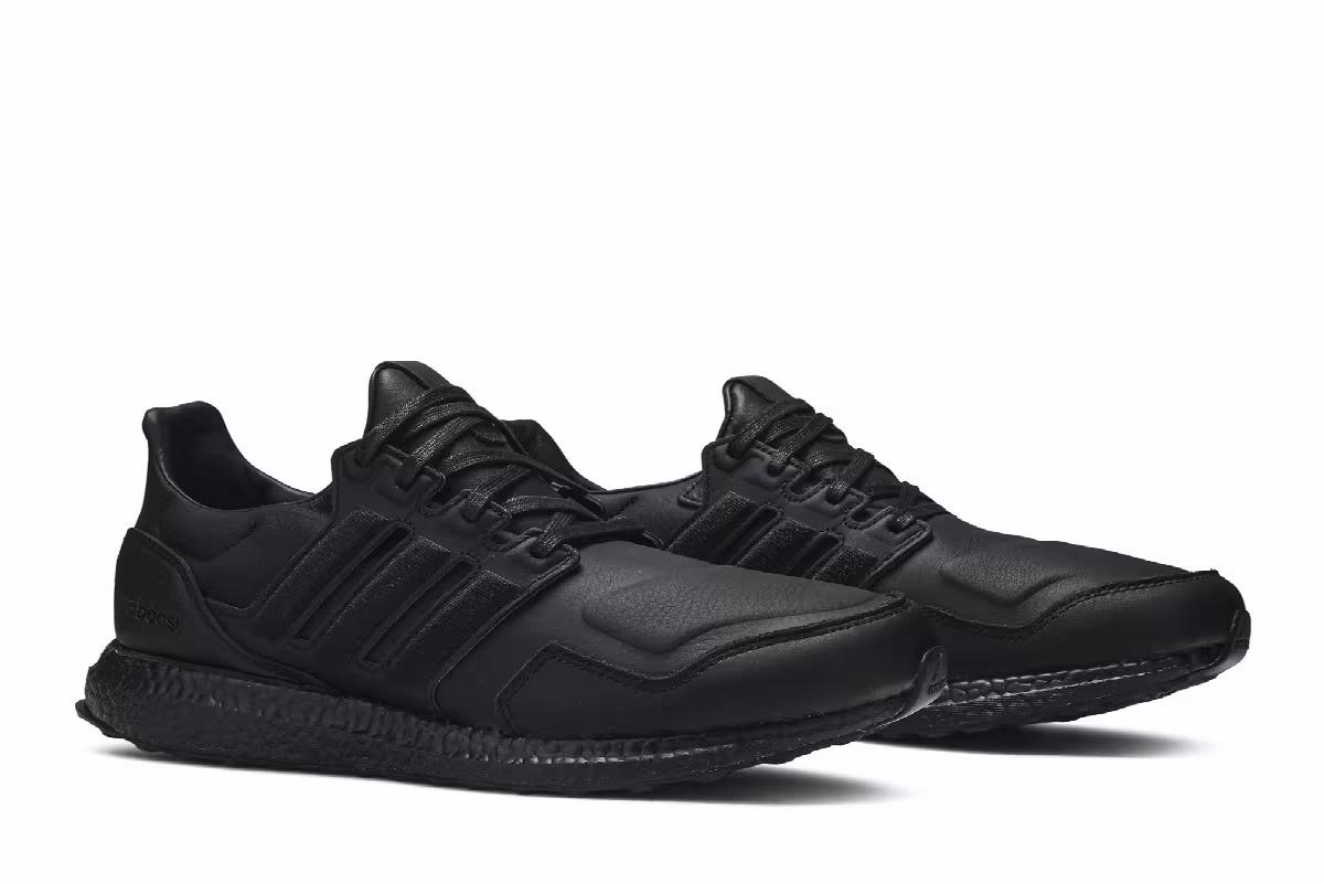 adidas Men's UltraBoost Leather Core Black, view 9