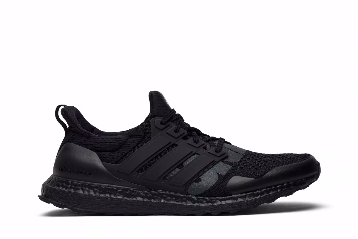 Undefeated x adidas UltraBoost 1.0 Blackout, view 2