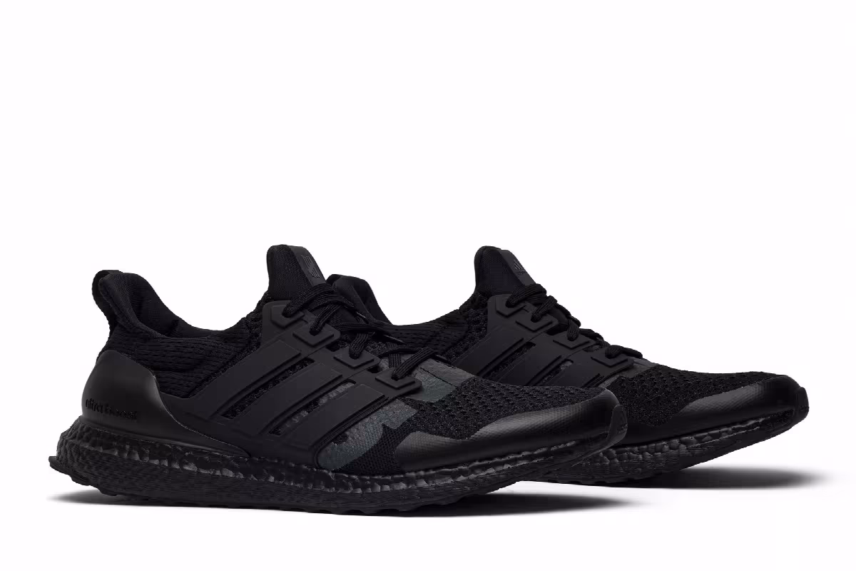 Undefeated x adidas UltraBoost 1.0 Blackout, view 9