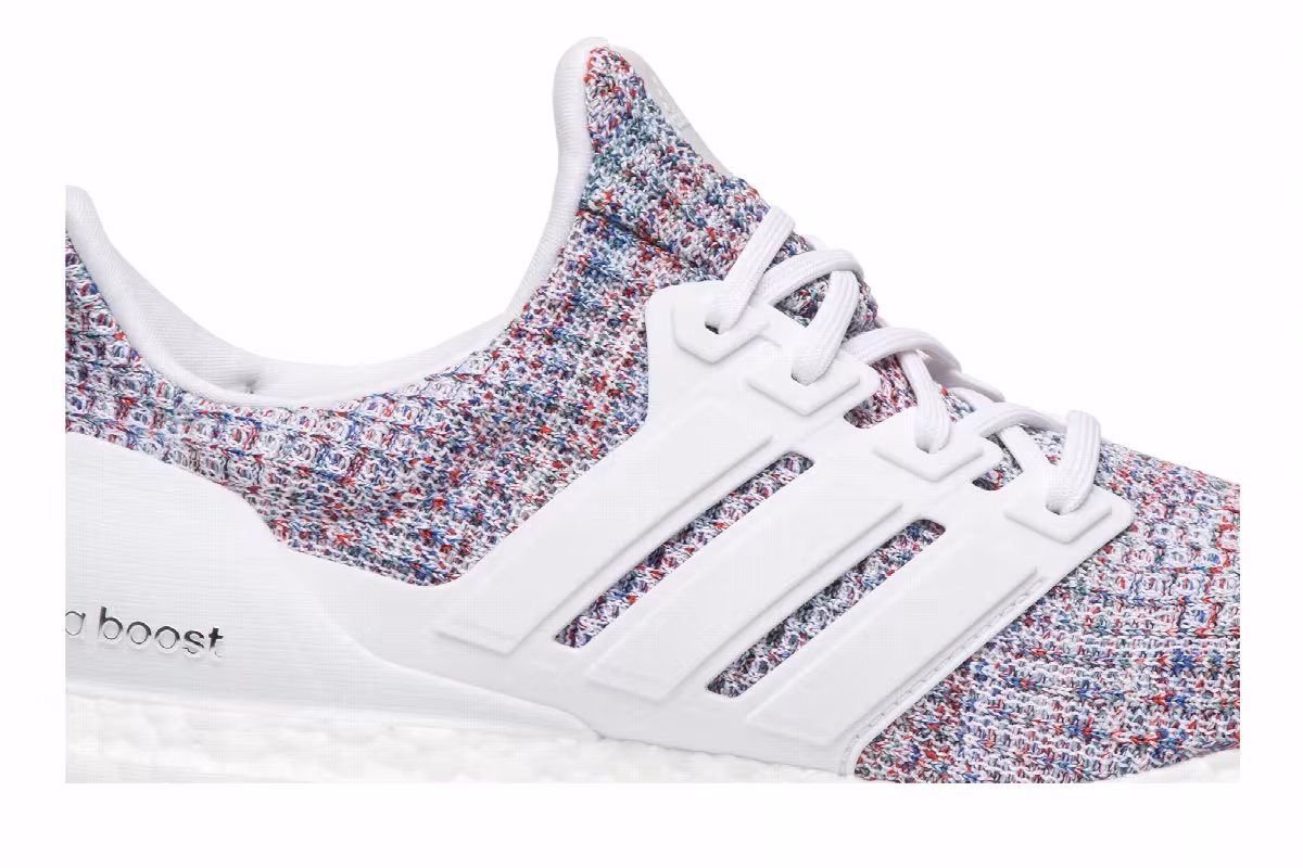 adidas UltraBoost 4.0 White Multicolor, view 3