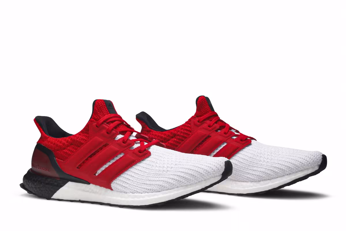 adidas UltraBoost 4.0 White Scarlet, view 9