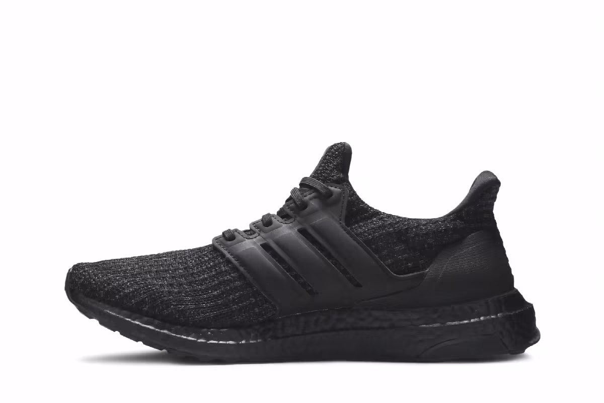 Adidas Women's UltraBoost 4.0 Triple Black Gold, view 4