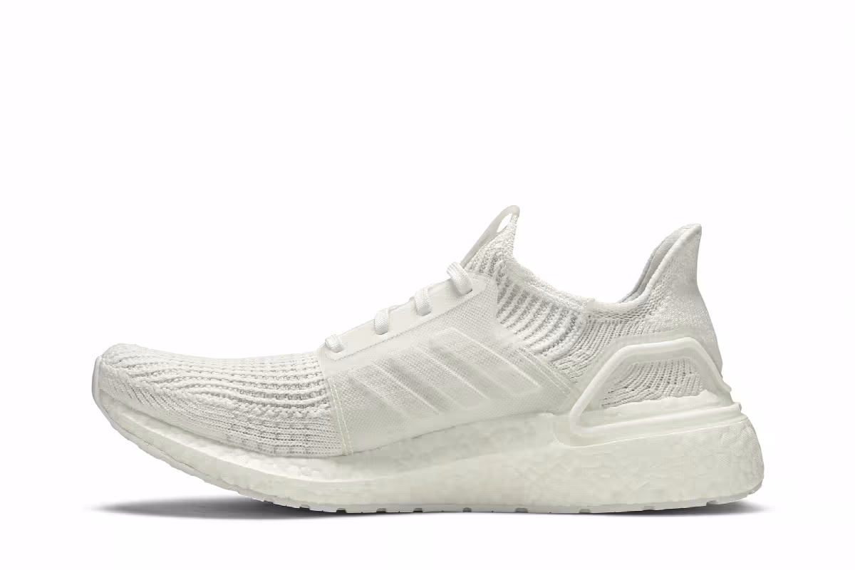 adidas UltraBoost 19 Triple White, view 4