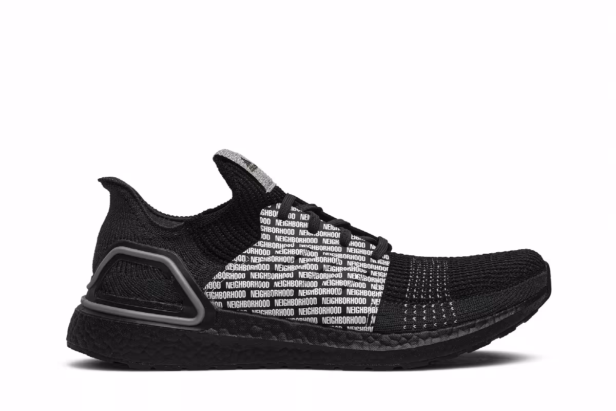 NEIGHBORHOOD x adidas UltraBoost 19 NBHD, view 2