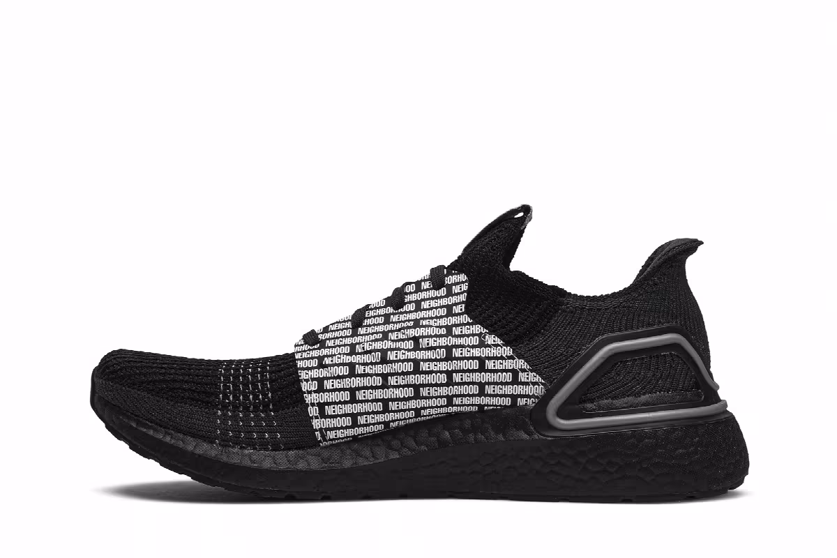 NEIGHBORHOOD x adidas UltraBoost 19 NBHD, view 4