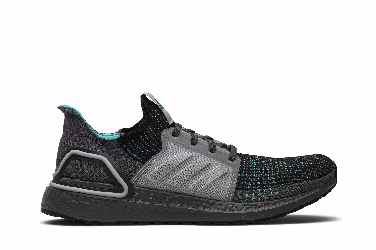 adidas UltraBoost 19 Core Black Grey, view 2