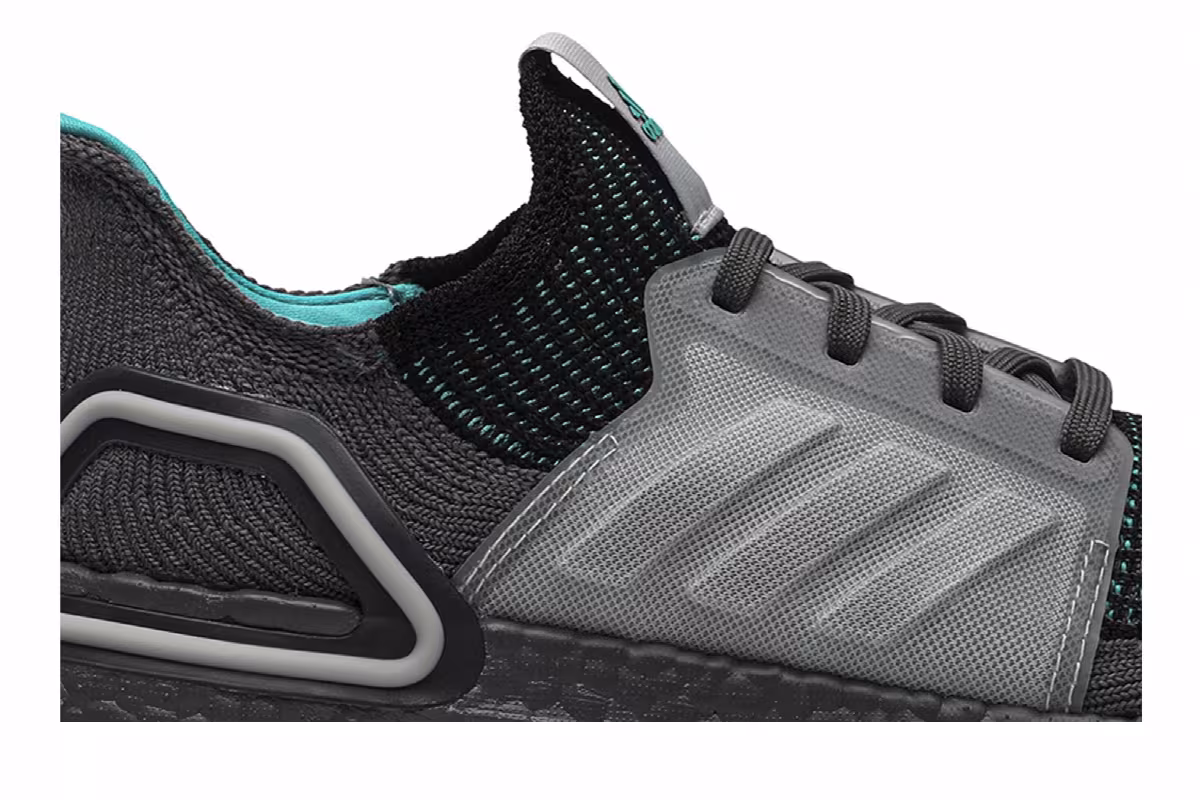 adidas UltraBoost 19 Core Black Grey, view 3
