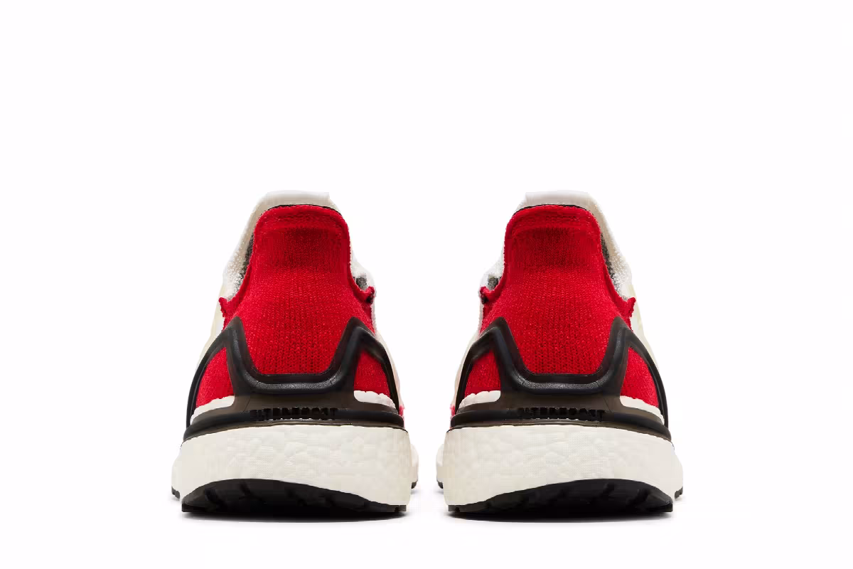 adidas UltraBoost 19 White Scarlet, view 7