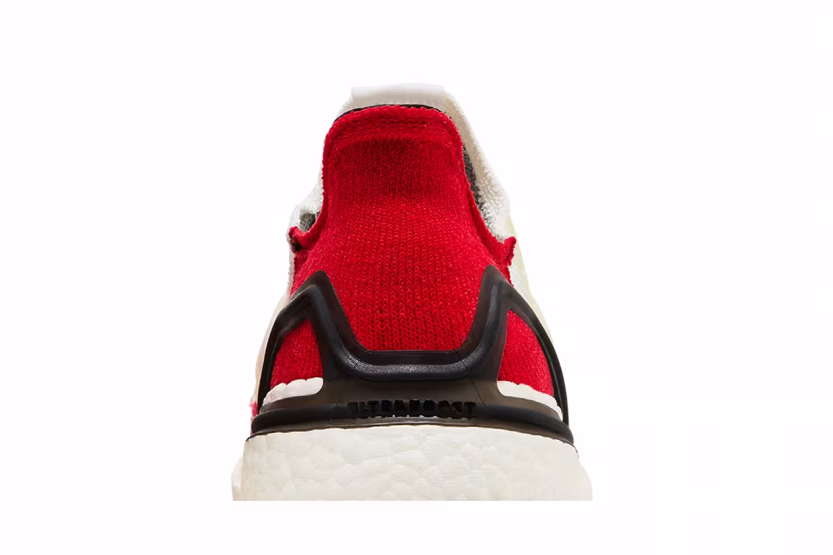 adidas UltraBoost 19 White Scarlet, view 8