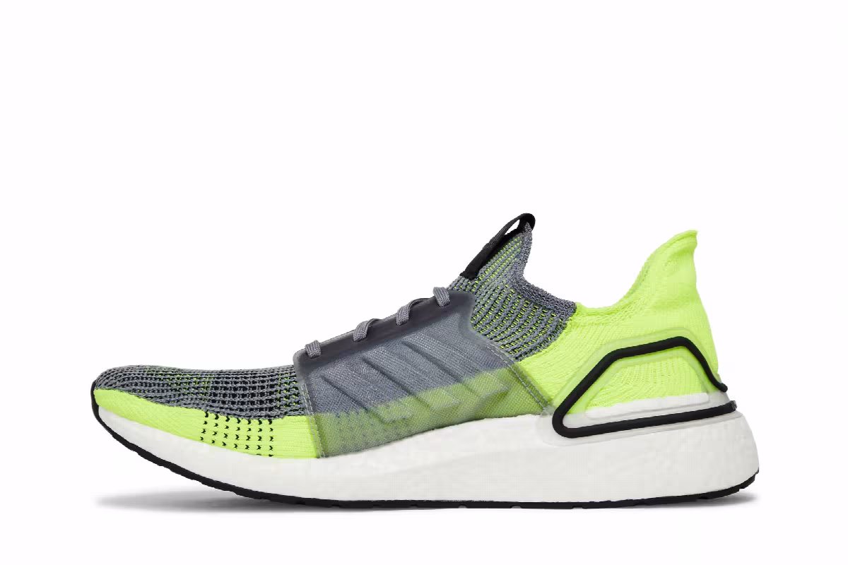 Adidas UltraBoost 19 Grey Yellow, view 4
