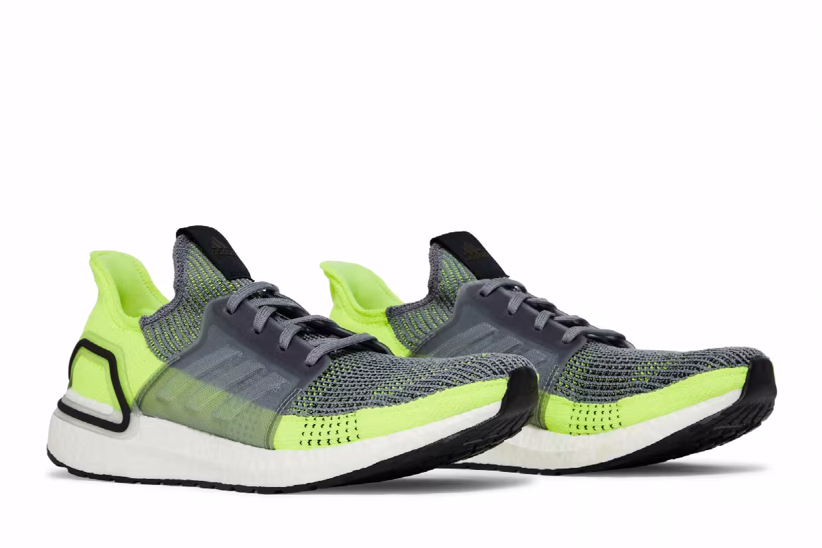 Adidas UltraBoost 19 Grey Yellow, view 9