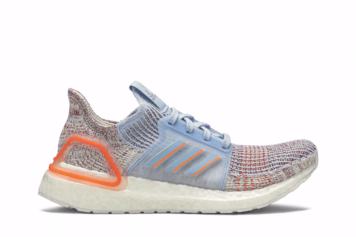 Adidas Women's UltraBoost 19 Coral Glow Blue, view 2