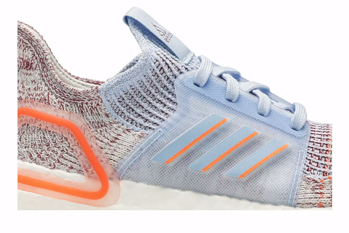 Adidas Women's UltraBoost 19 Coral Glow Blue, view 3