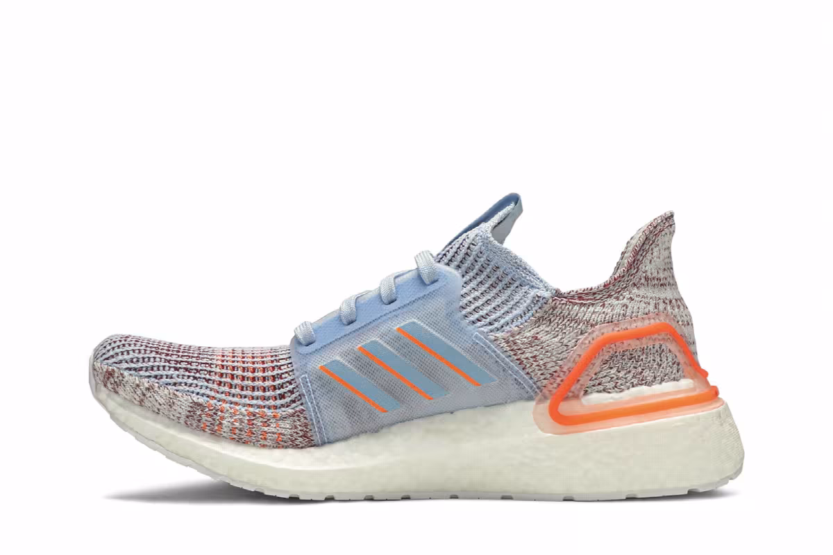 Adidas Women's UltraBoost 19 Coral Glow Blue, view 4