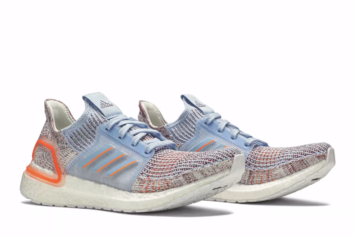 Adidas Women's UltraBoost 19 Coral Glow Blue, view 9