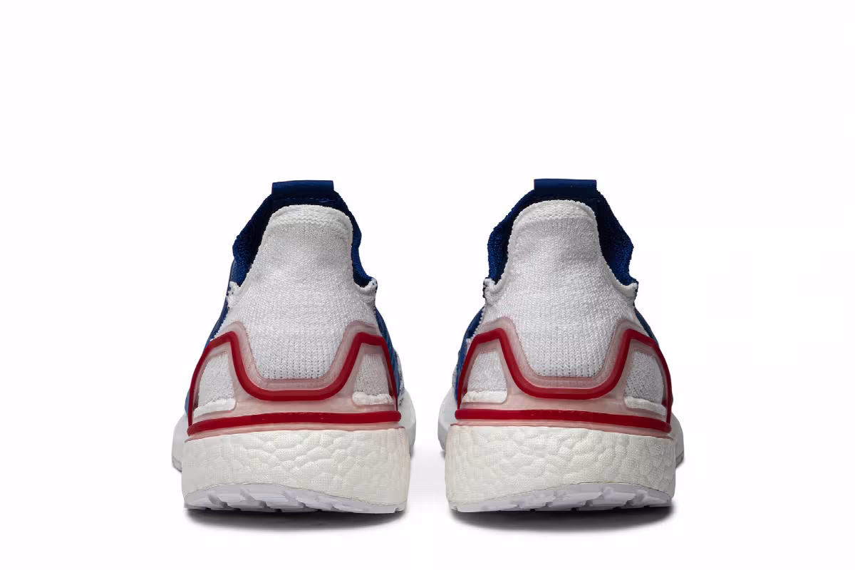 adidas UltraBoost 19 White Blue, view 7