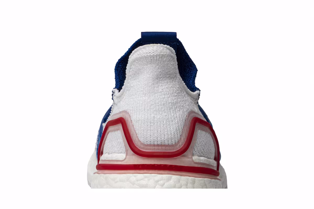 adidas UltraBoost 19 White Blue, view 8