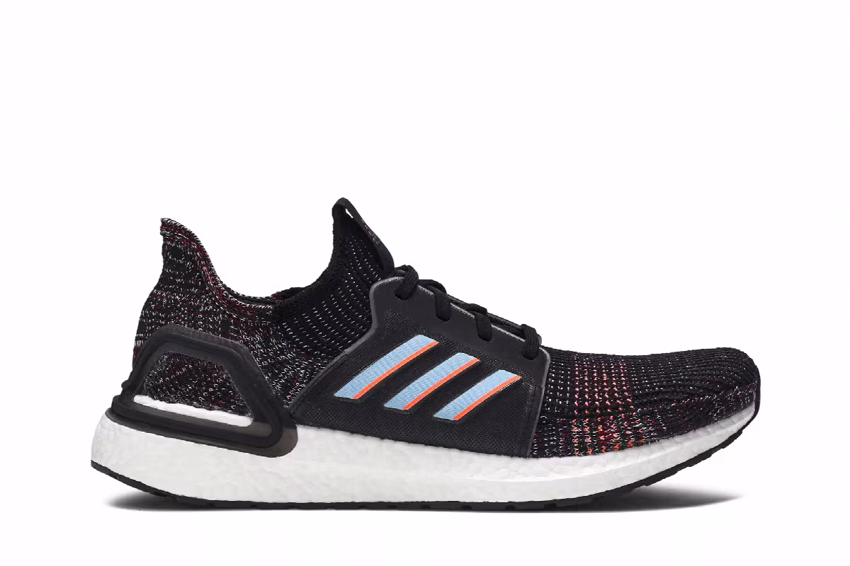 Adidas UltraBoost 2019 Black Glow Blue, view 2