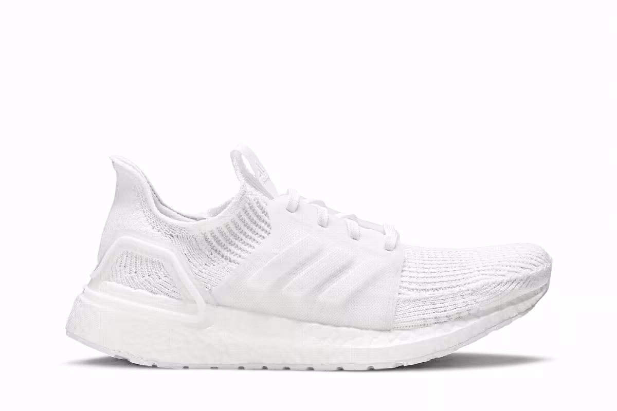adidas Women's UltraBoost 19 Triple White, view 2