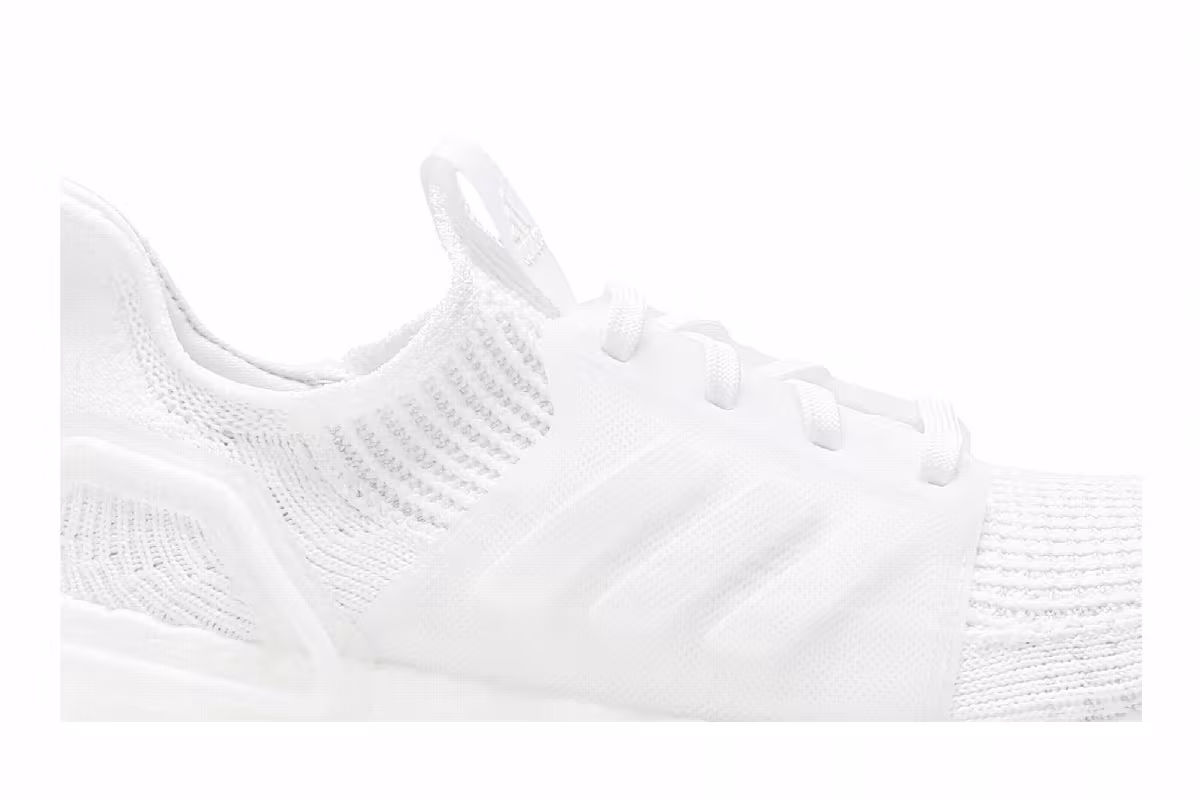 adidas Women's UltraBoost 19 Triple White, view 3