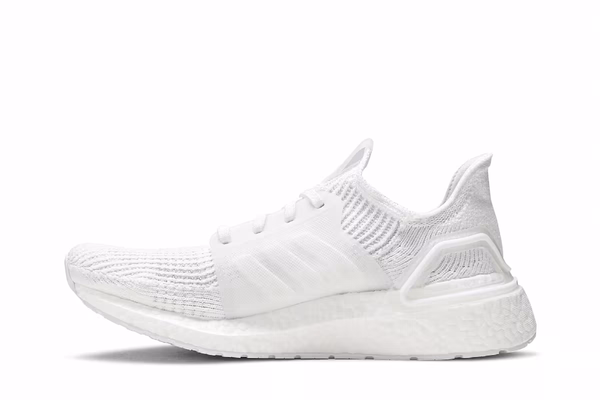 adidas Women's UltraBoost 19 Triple White, view 4