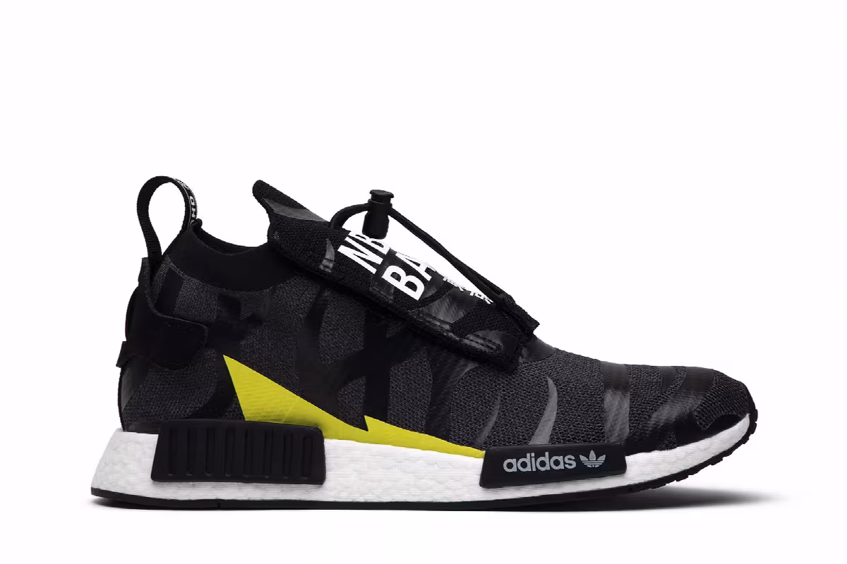 Neighborhood x A Bathing Ape x adidas NMD_TS1 PK Stealth, view 2