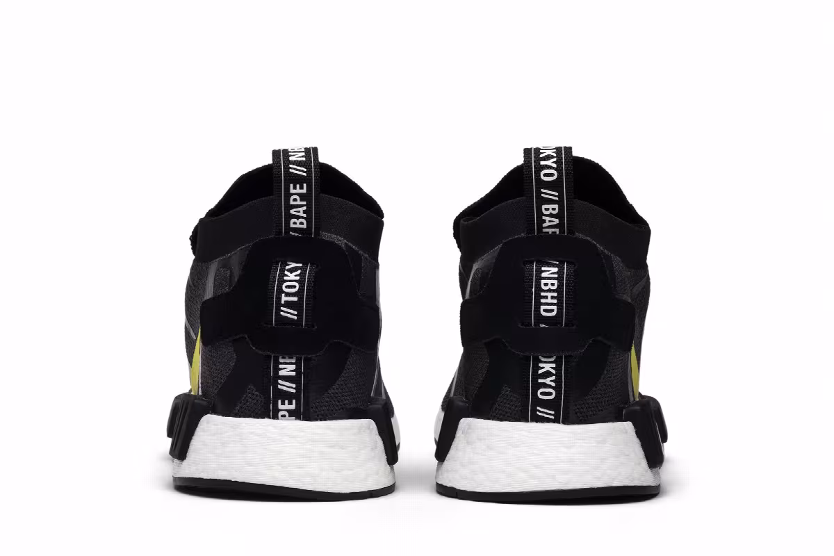 Neighborhood x A Bathing Ape x adidas NMD_TS1 PK Stealth, view 7