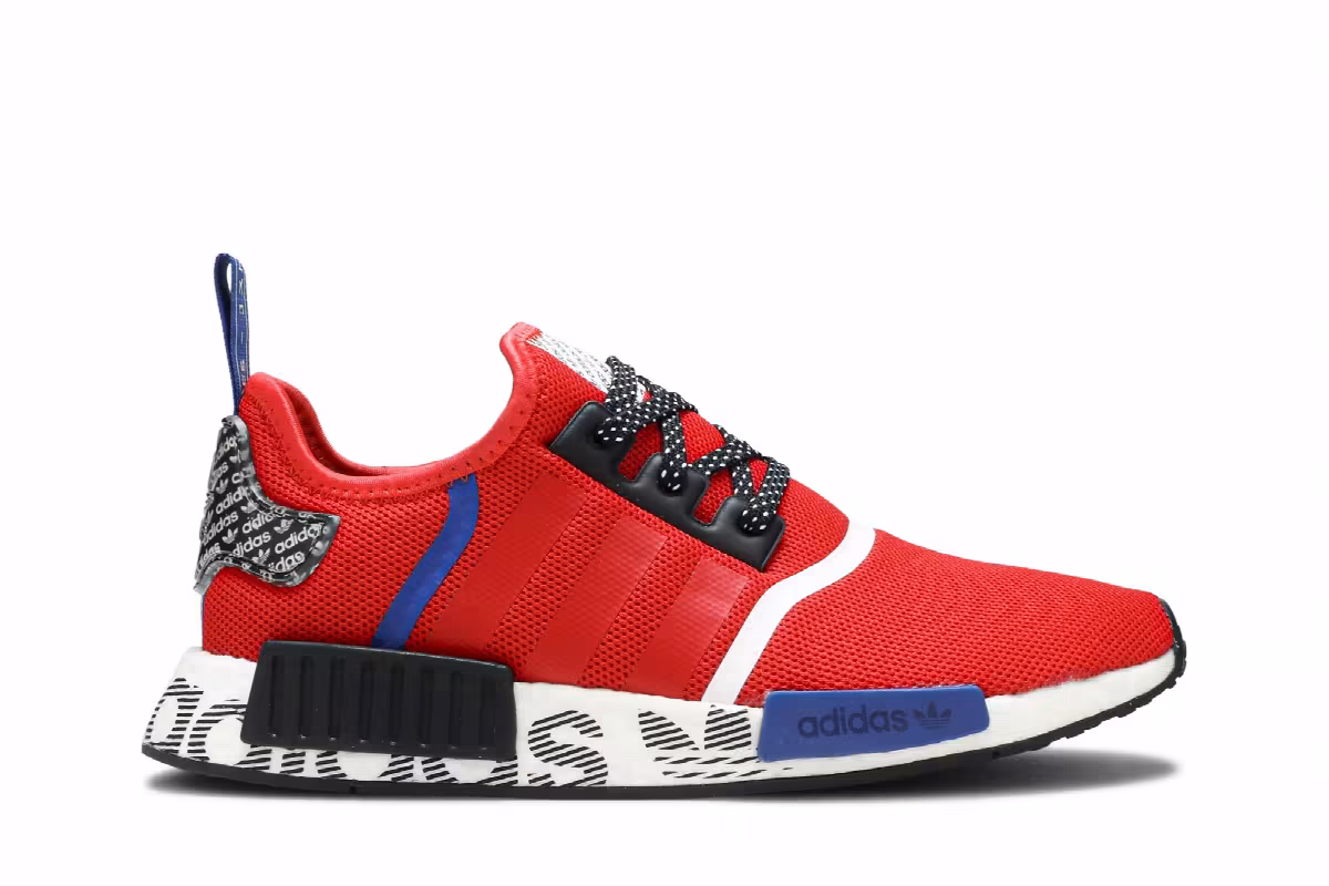 adidas NMD_R1 Active Red Black, view 2