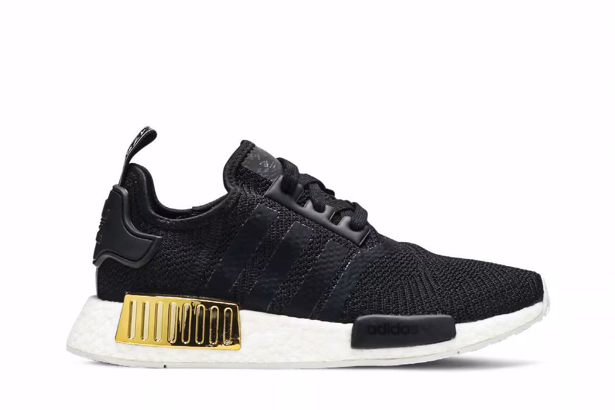 Adidas Women's NMD_R1 Black Gold Metallic, view 2