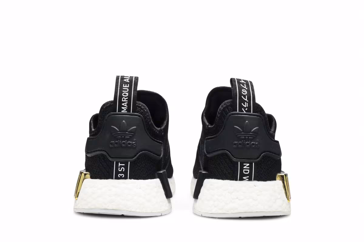 Adidas Women's NMD_R1 Black Gold Metallic, view 7