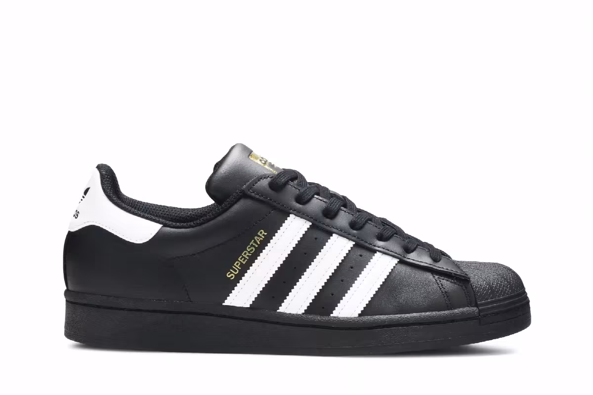 adidas Superstar Core Black White, view 2