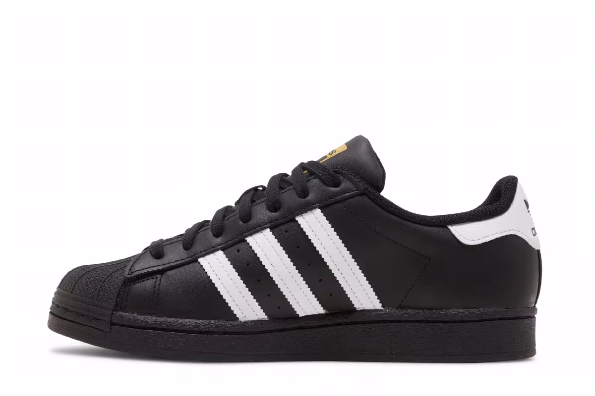 adidas Superstar J Black White, view 4
