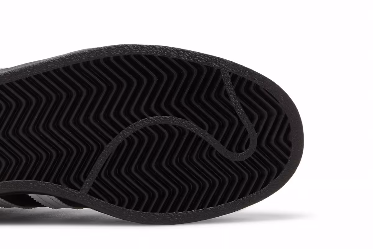 adidas Superstar J Black White, view 6