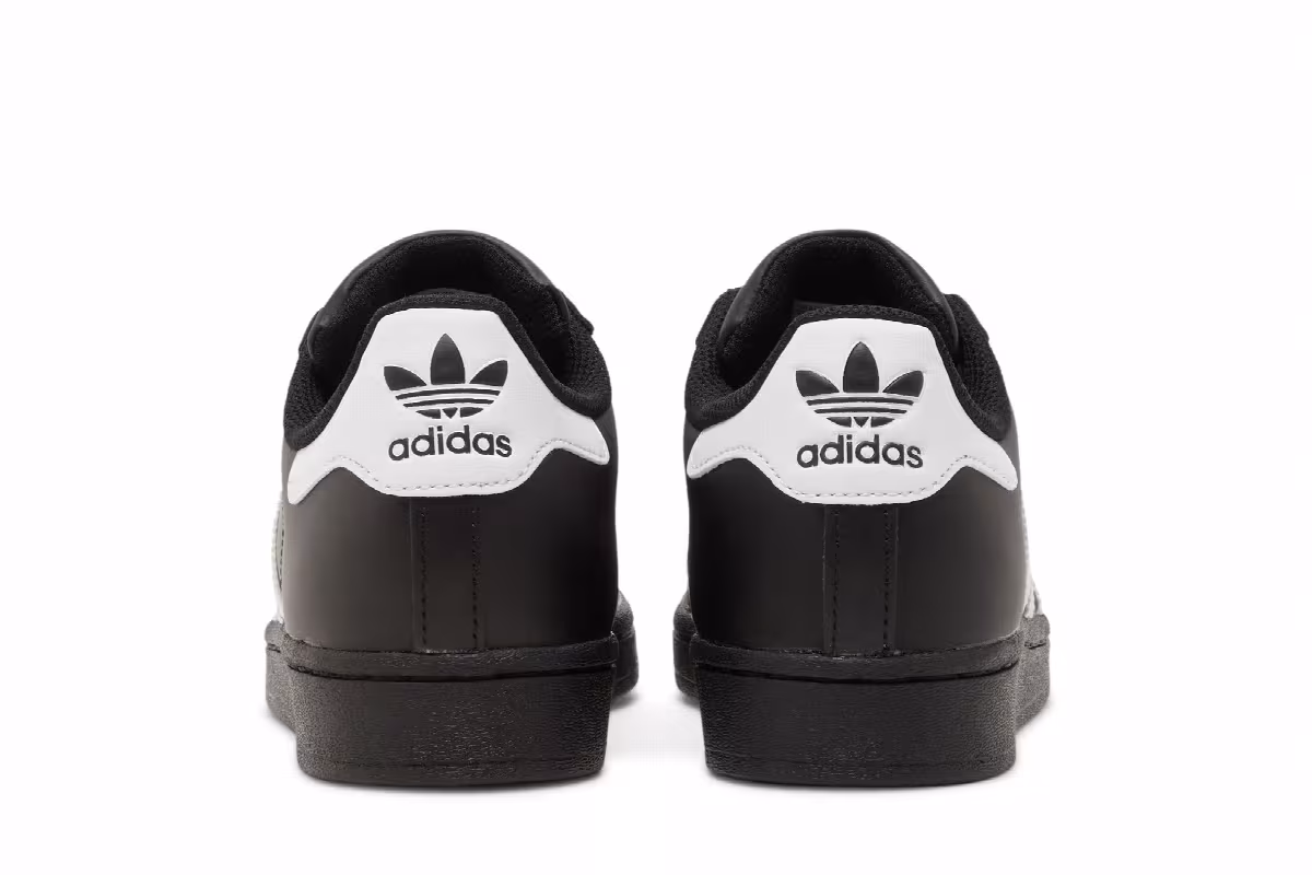 adidas Superstar J Black White, view 7