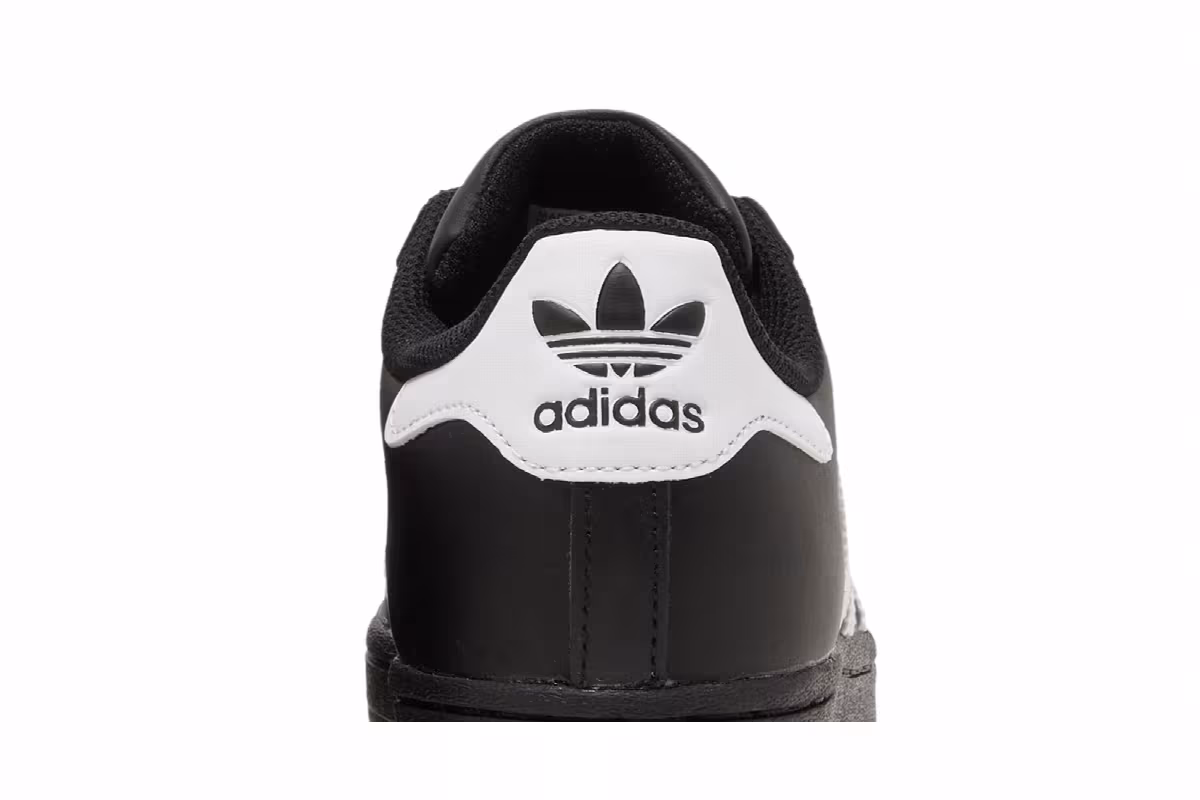 adidas Superstar J Black White, view 8