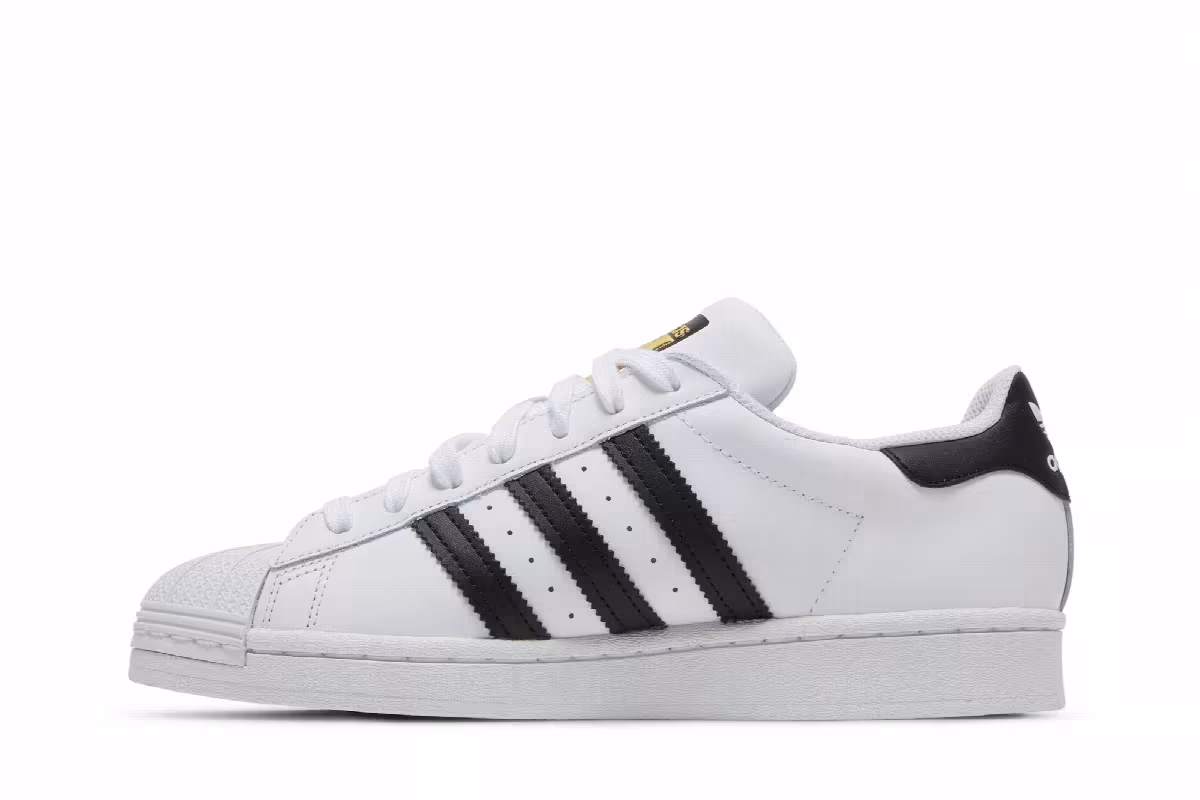 adidas Superstar J White Black, view 4