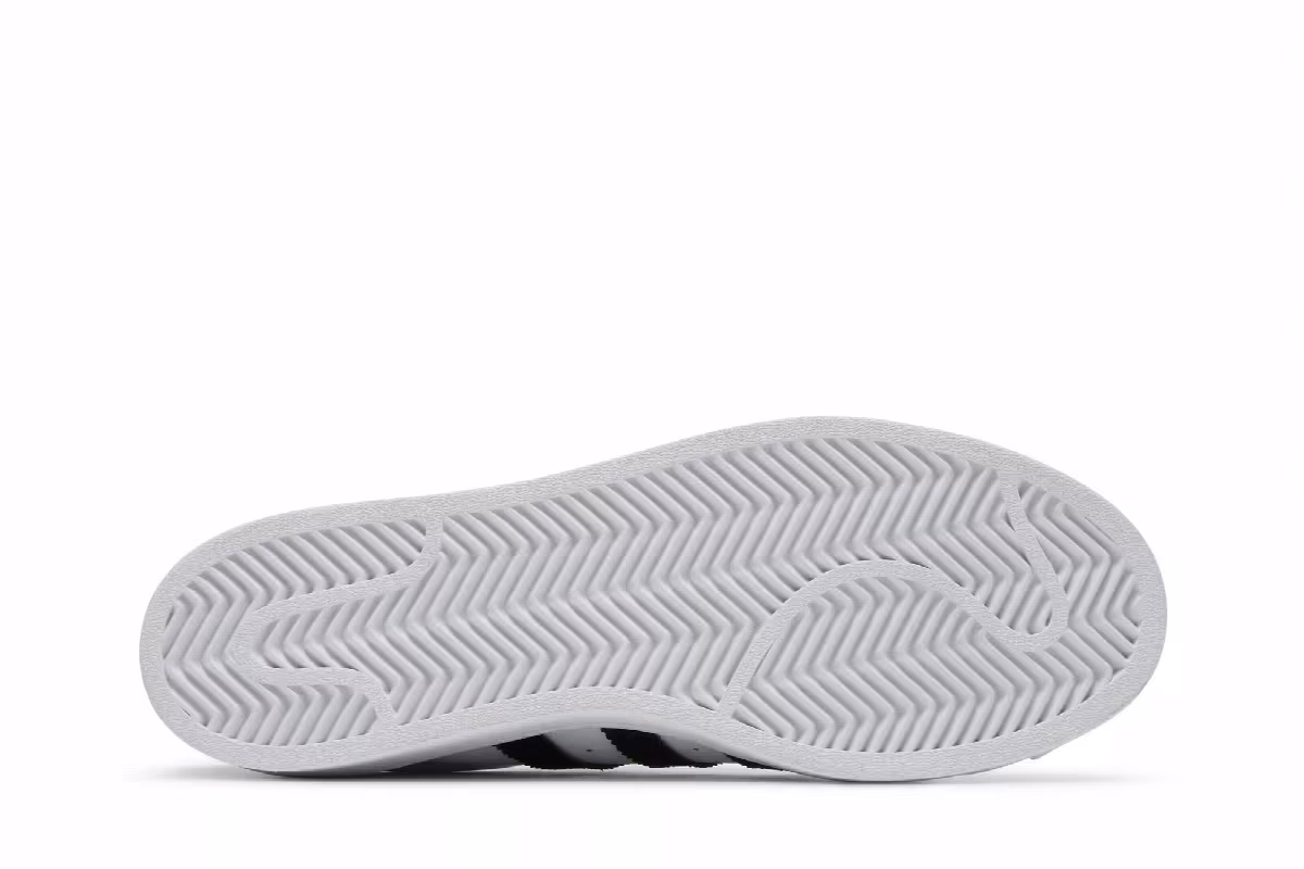 adidas Superstar J White Black, view 5