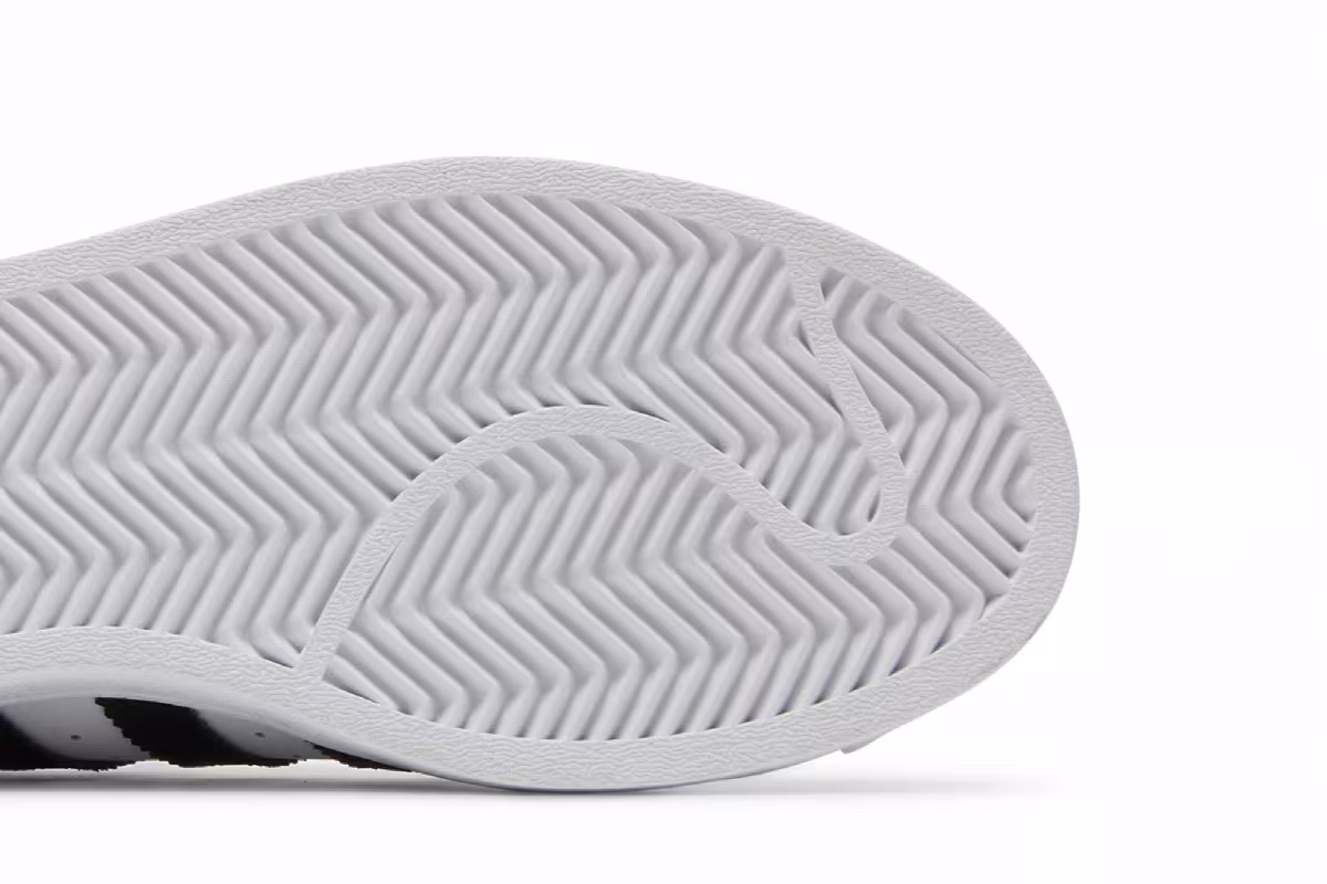 adidas Superstar J White Black, view 6