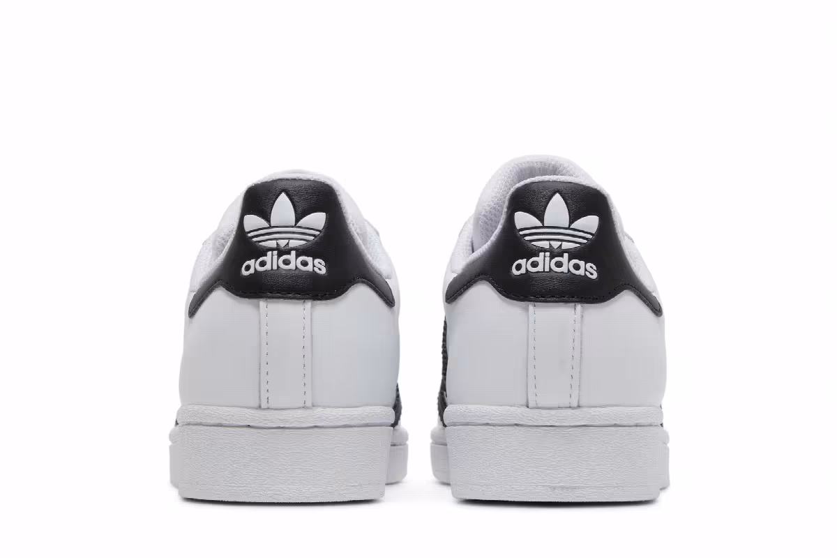adidas Superstar J White Black, view 7
