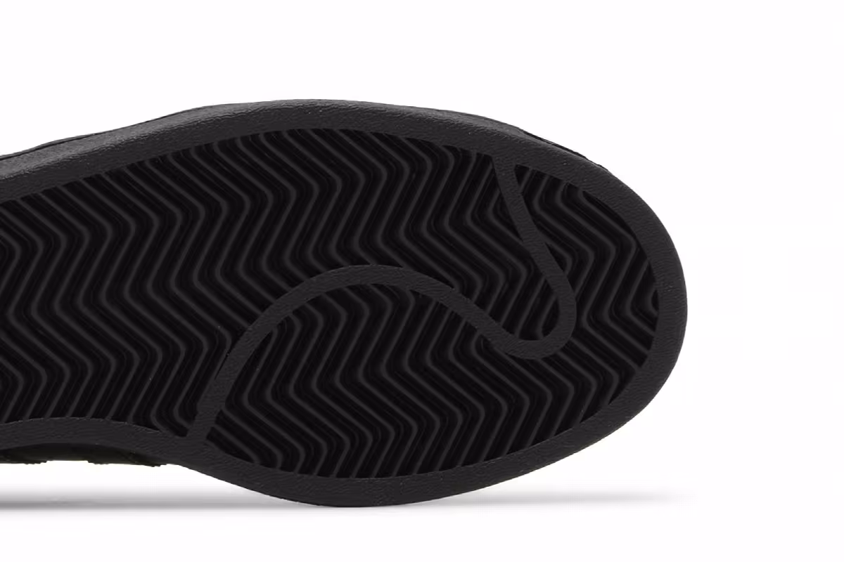adidas Superstar J Triple Black, view 6